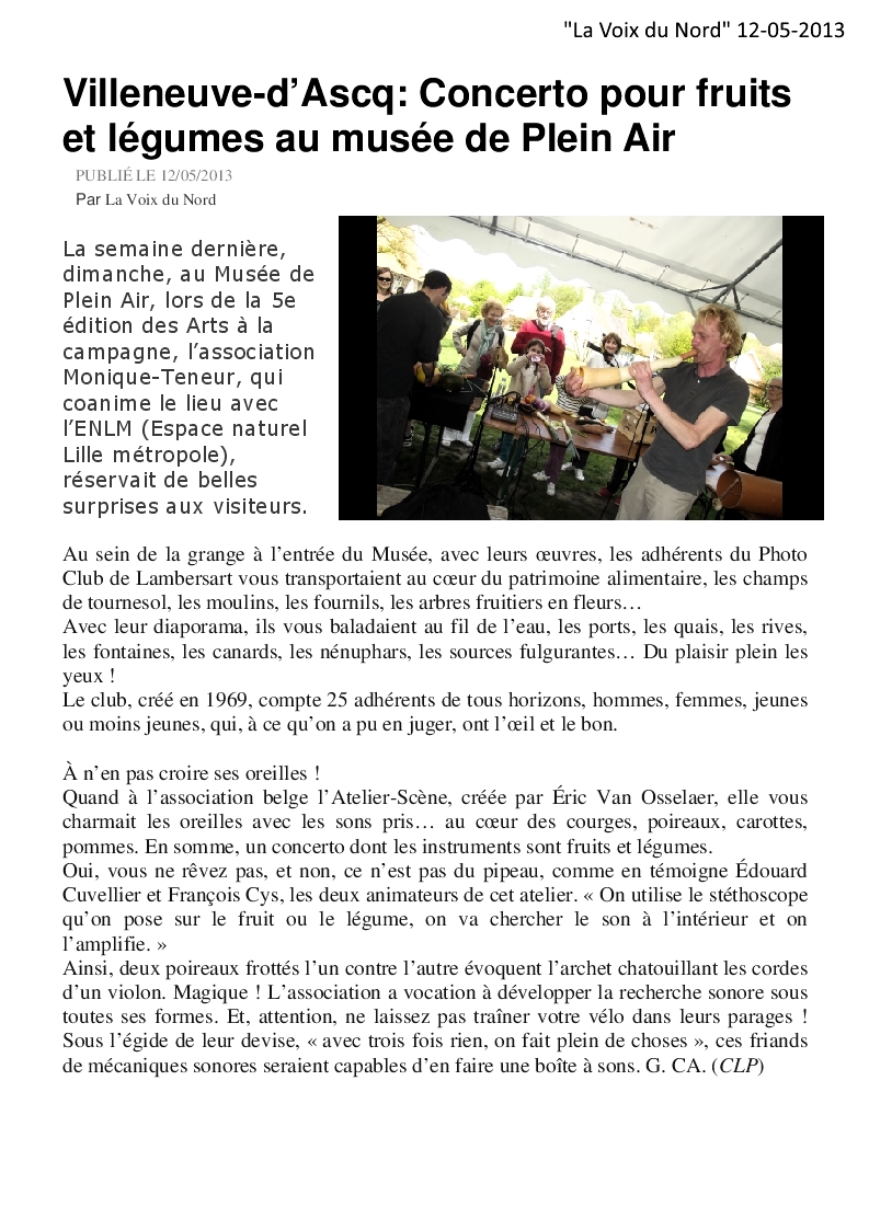 La Voix du Nord 12-05-2013